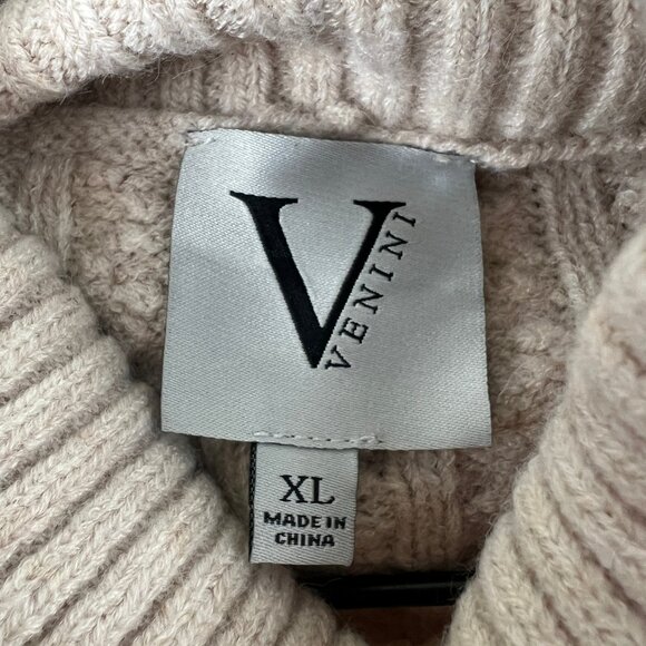 New Cable Knit Turtleneck Sweater Relaxed Fit Oversized Cozy Slouchy Loose - XL - Picture 6 of 10